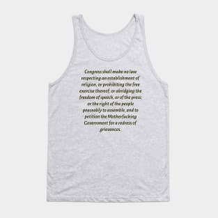 1st Amendment Motherfuckers Tank Top